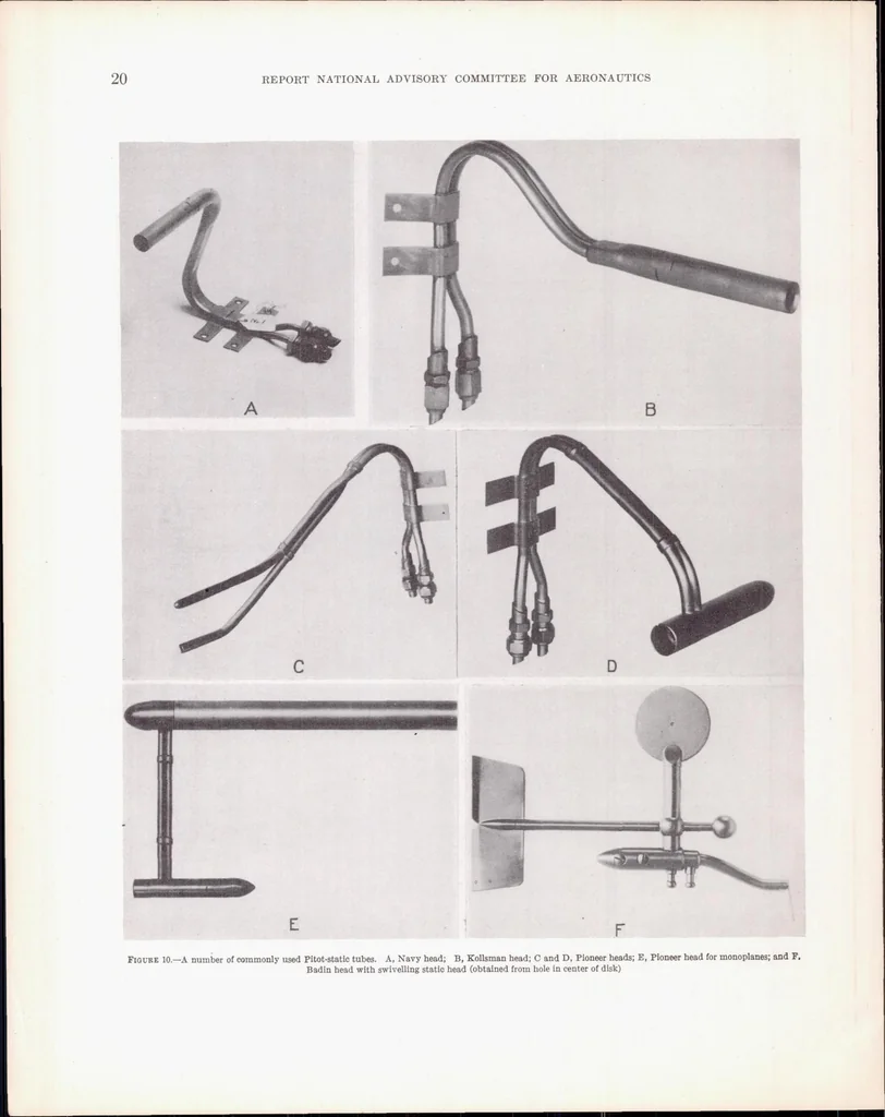 An illustration from Aircraft Speed Instruments, 1933, leaf 21