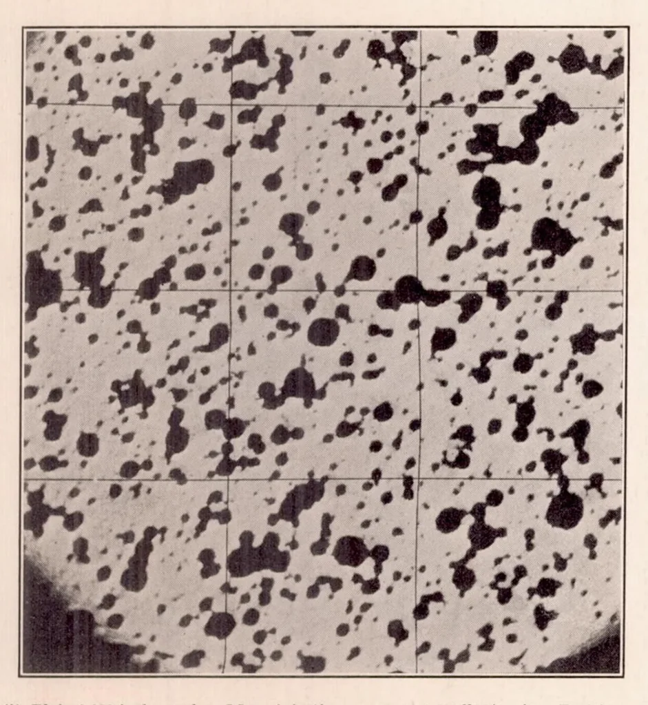 An illustration from The Mechanism of Atomization Accompanying Solid Injection, 1933, leaf 10