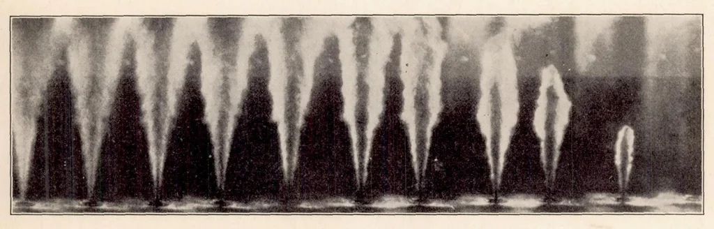 An illustration from The Mechanism of Atomization Accompanying Solid Injection, 1933, leaf 9