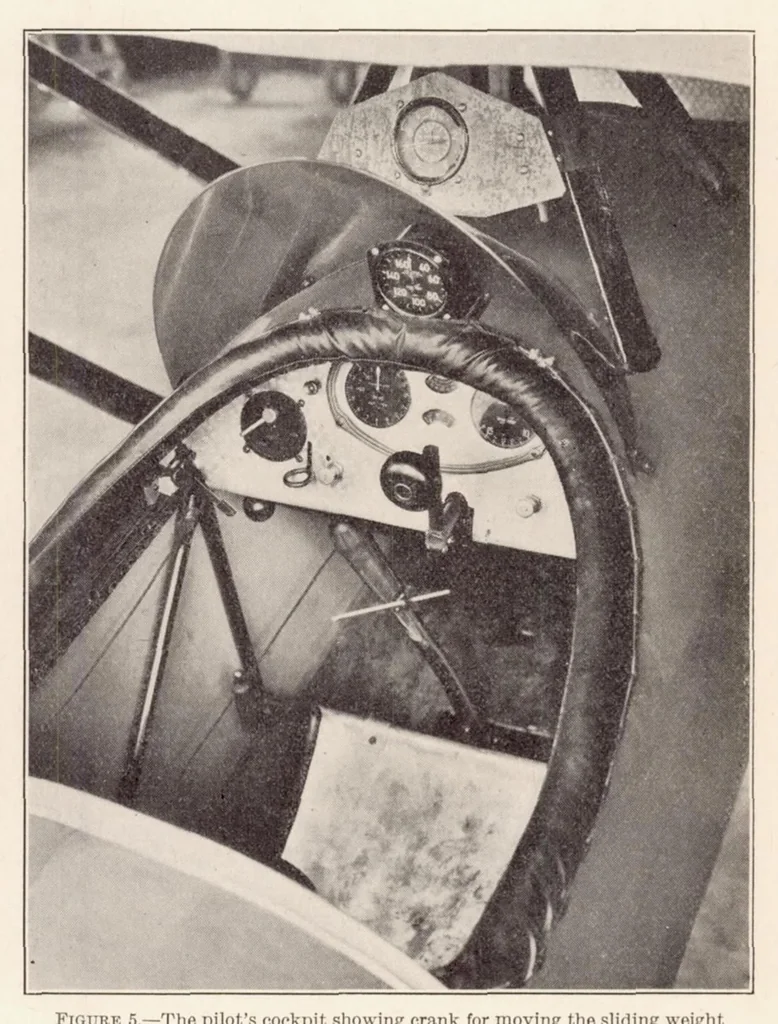 An illustration from A Comparison Between the Theoretical and Measured Longitudinal Stability Characteristics of an Airplane, 1934, leaf 9