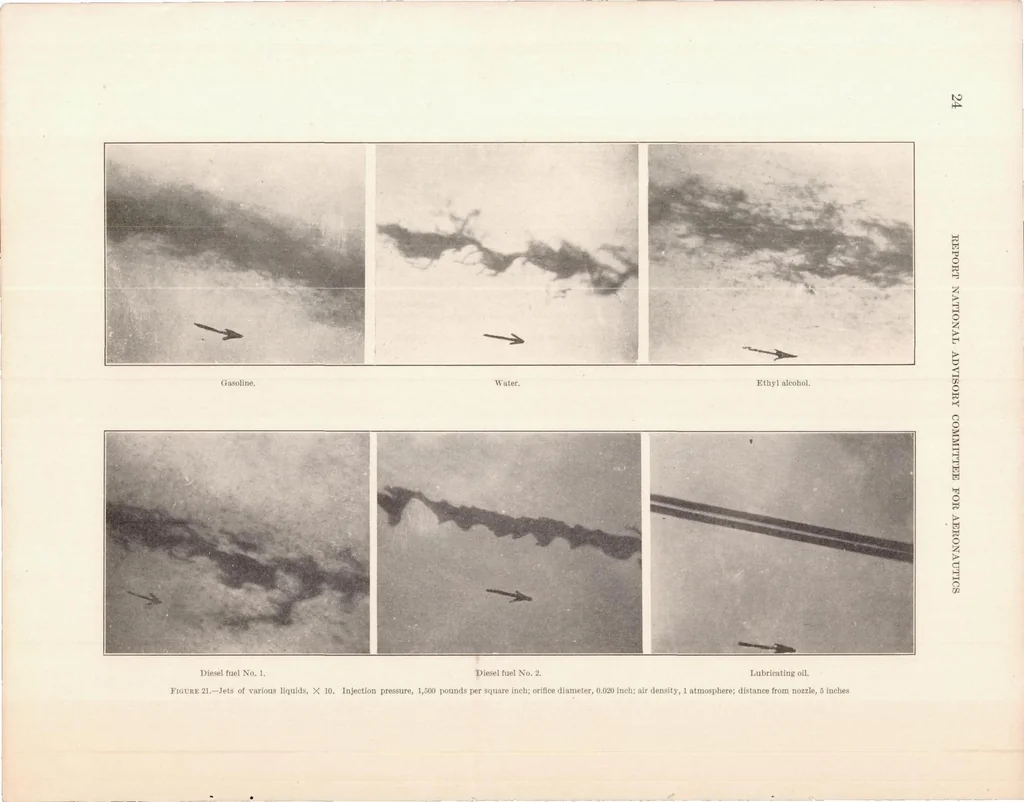 An illustration from Photomicrographic Studies of Fuel Sprays, 1934, leaf 25