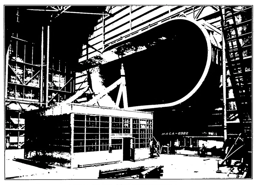 An illustration from The NACA full-scale wind tunnel, 1934, leaf 6