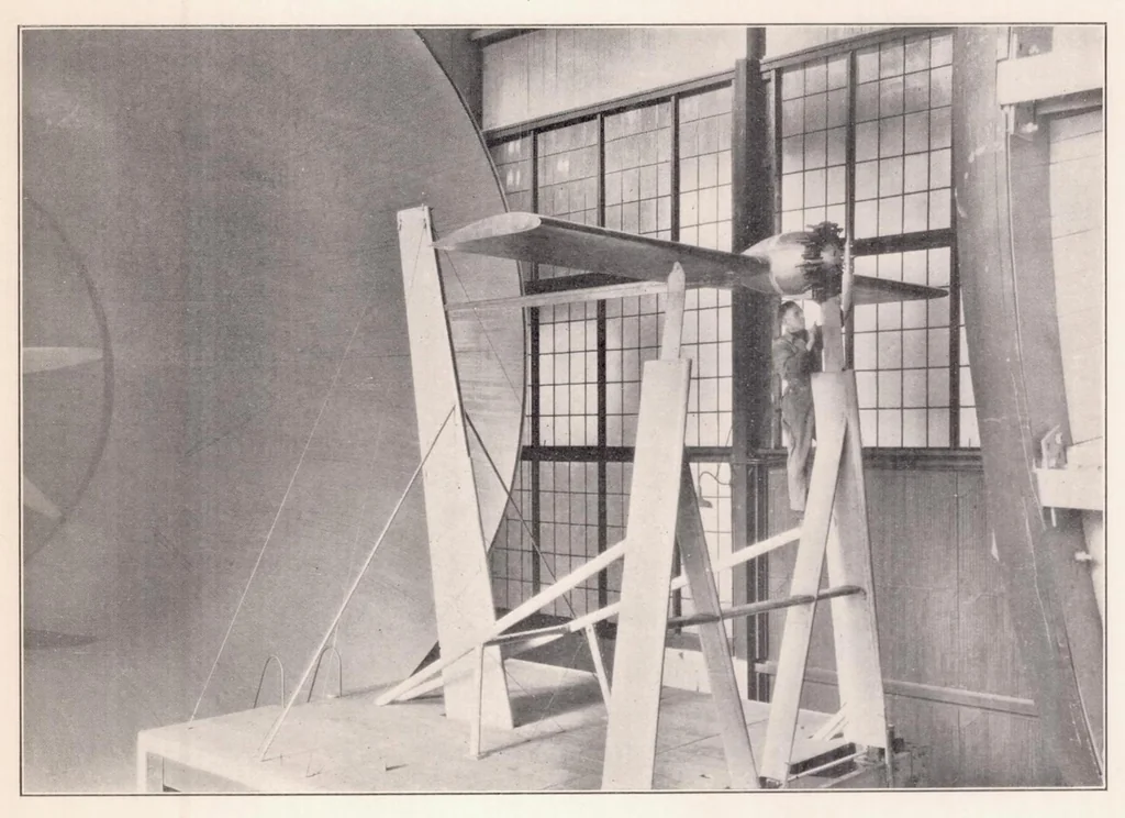 An illustration from Tests of Nacelle-Propeller Combinations in Various Positions with Reference to Wings III : Clark Y Wing - Various Radial-engine Cowlings - Tractor Propeller, 1933, leaf 8