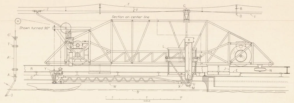 An illustration from The NACA Tank : A High-speed Towing Basin for Testing Models of Seaplane Floats, 1934, leaf 11