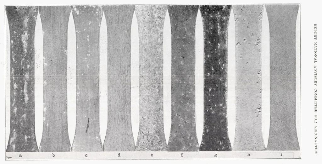 An illustration from The Weathering of Aluminum Alloy Sheet Materials Used in Aircraft, 1935, leaf 31