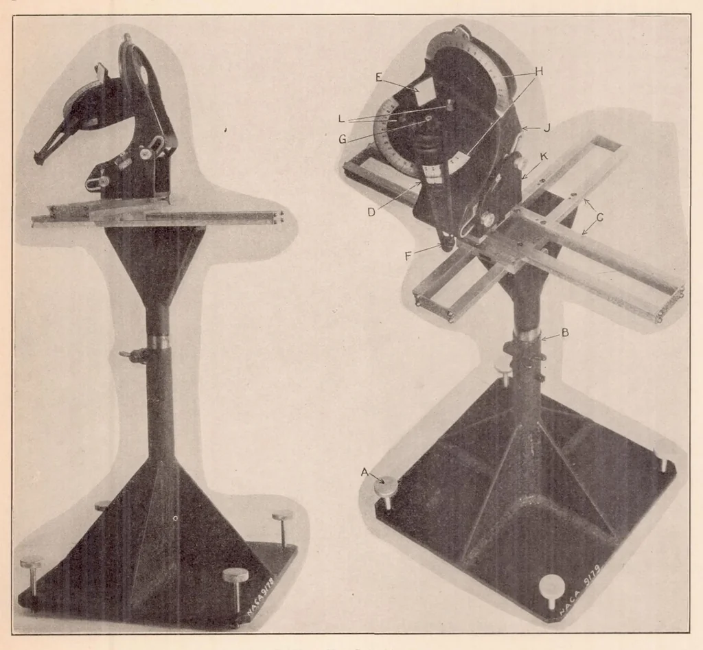 An illustration from The Measurement of the Field of View from Airplane Cockpits, 1936, leaf 6