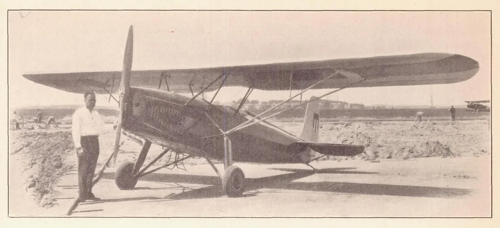 An illustration from Flight Investigation of Lateral Control Devices for Use with Full-Span Flaps, 1936, leaf 7