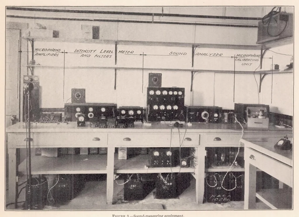 An illustration from Noise from Two-Blade Propellers, 1936, leaf 6