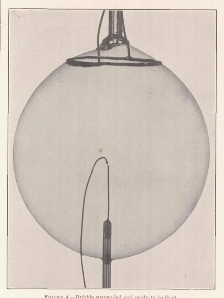 An illustration from The Soap-Bubble Method of Studying the Combustion of Mixtures of Carbon Monoxide and Oxygen, 1936, leaf 10