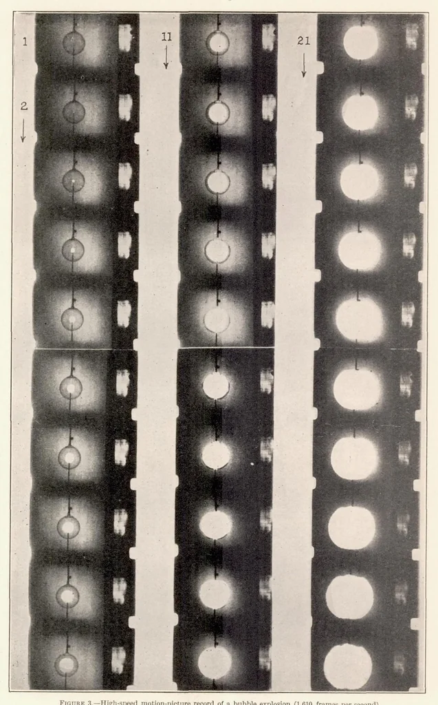 An illustration from The Soap-Bubble Method of Studying the Combustion of Mixtures of Carbon Monoxide and Oxygen, 1936, leaf 7