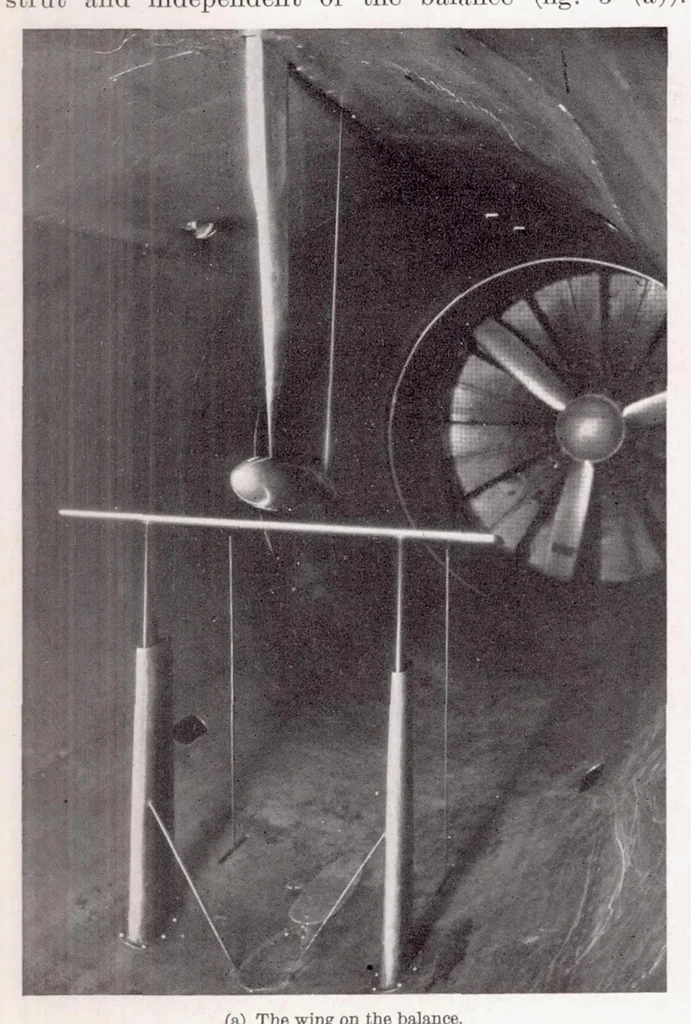 An illustration from Interference of Wing and Fuselage from Tests of 209 Combinations in the NACA Variable-Density Tunnel, 1936, leaf 7