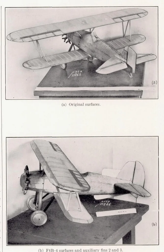 An illustration from Preliminary Tests in the NACA Free-Spinning Wind Tunnel, 1937, leaf 10