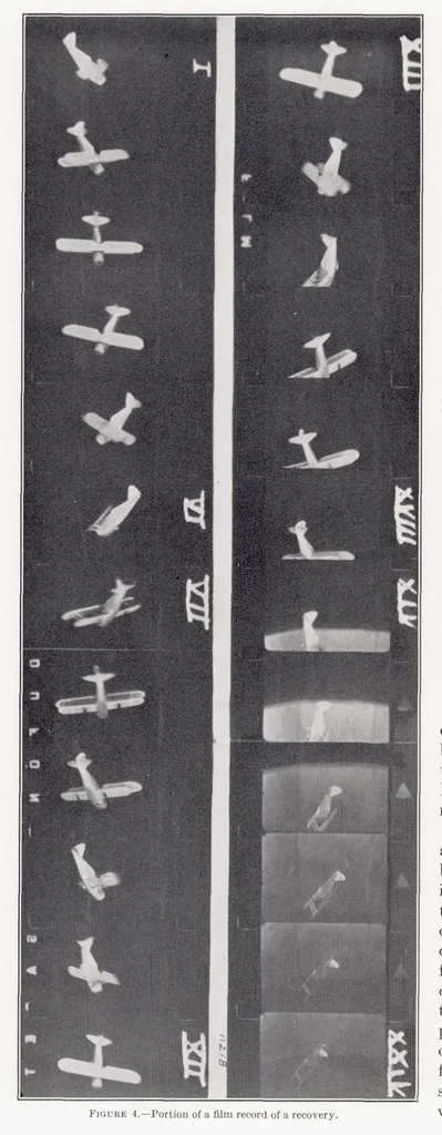 An illustration from Preliminary Tests in the NACA Free-Spinning Wind Tunnel, 1937, leaf 9