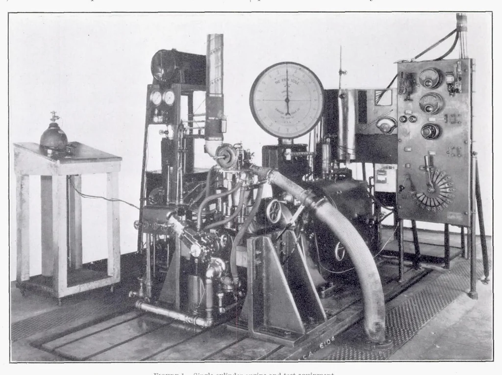 An illustration from Prechamber Compression-Ignition Engine Performance, 1938, leaf 5