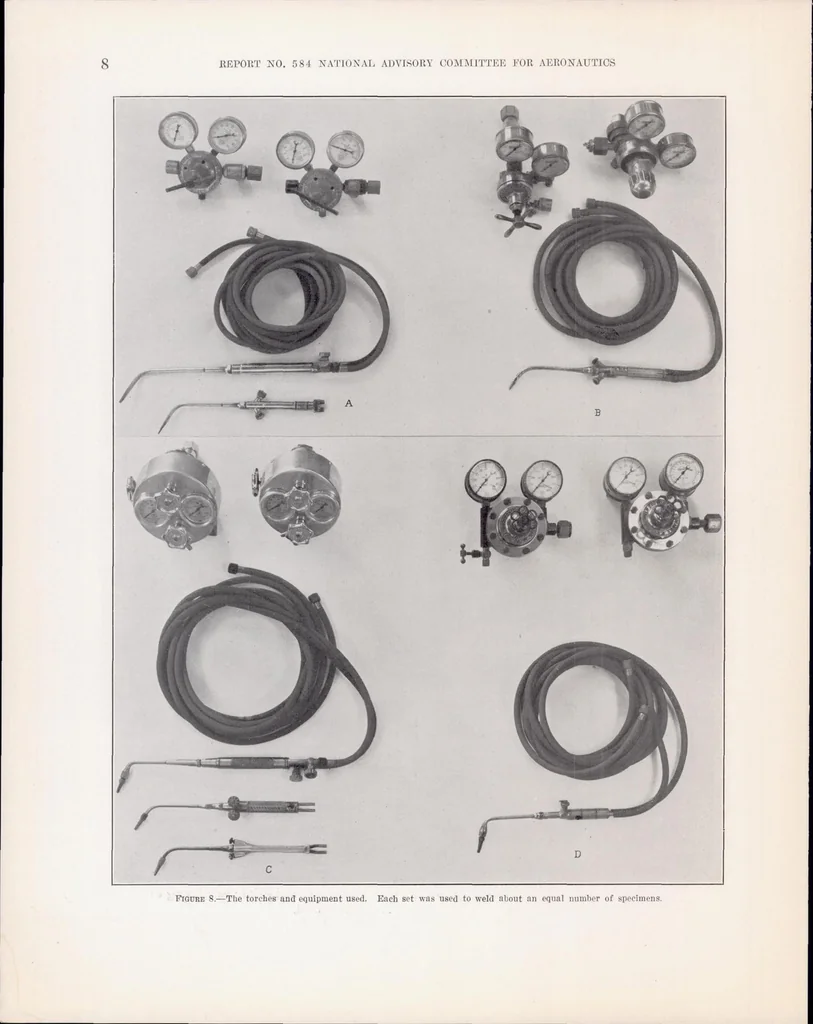 An illustration from Strength of Welded Aircraft Joints, 1937, leaf 11