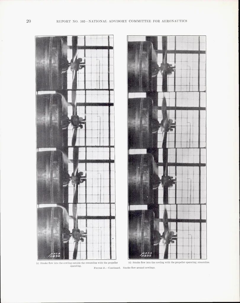 An illustration from Full-Scale Tests of NACA Cowlings, 1937, leaf 23