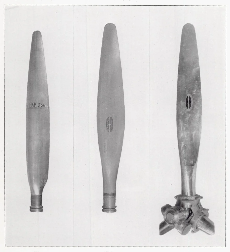 An illustration from The Torsional and Bending Deflection of Full-Scale Aluminum-Alloy Propeller Blades Under Normal Operating Conditions, 1938, leaf 5