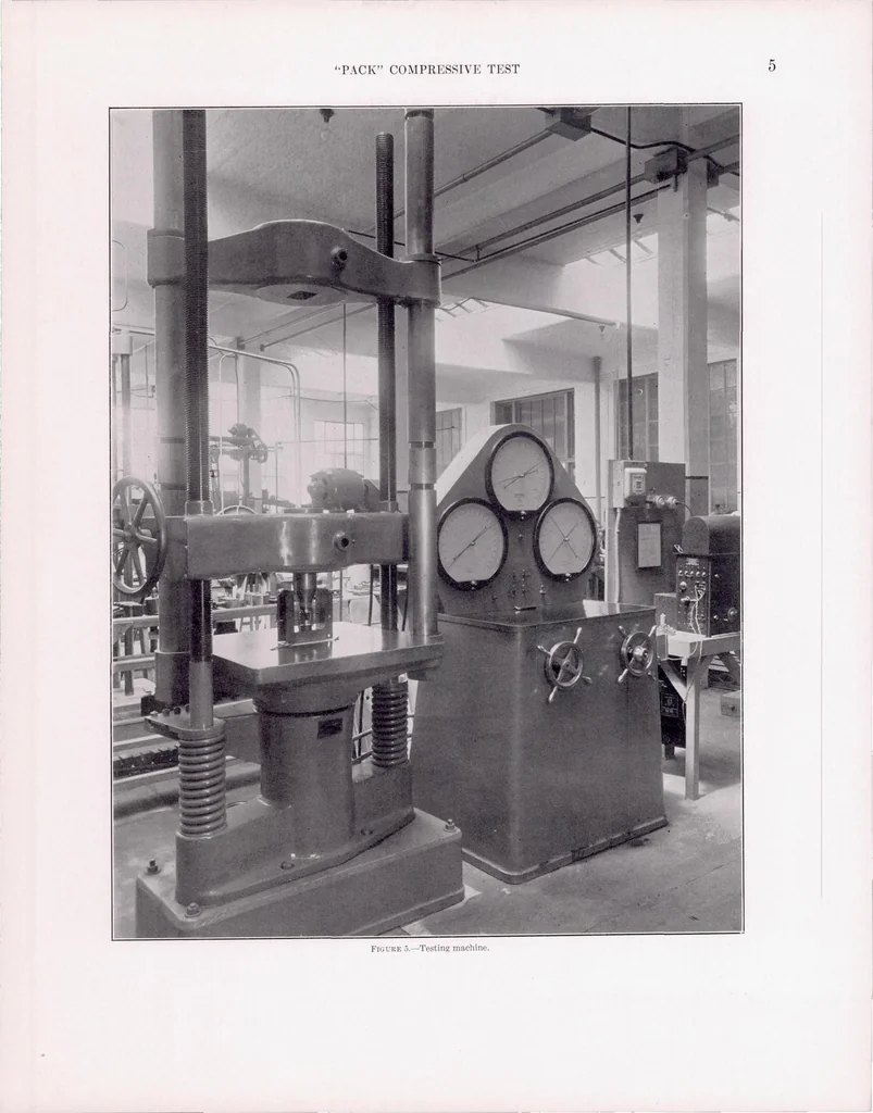 An illustration from The Pack Method for Compressive Tests of Thin Specimens of Materials Used in Thin-Wall Structures, 1939, leaf 8