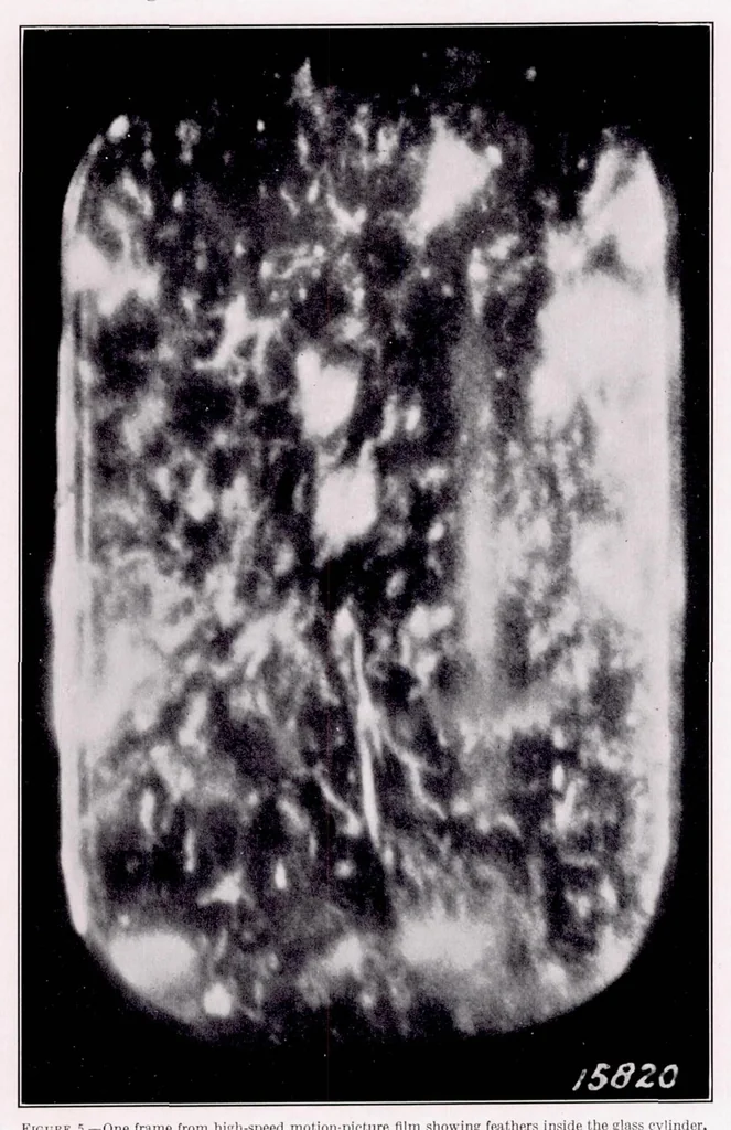 An illustration from A Study of Air Flow in an Engine Cylinder, 1939, leaf 6
