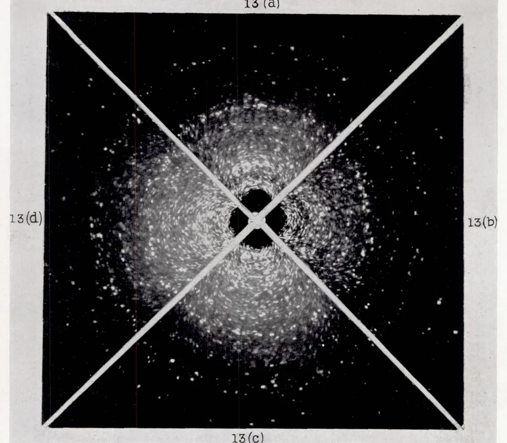 An illustration from Effect of Service Stress on Impact Resistance, X-ray Diffraction Patterns, and Microstructure of 25s Aluminum Alloy, 1939, leaf 13