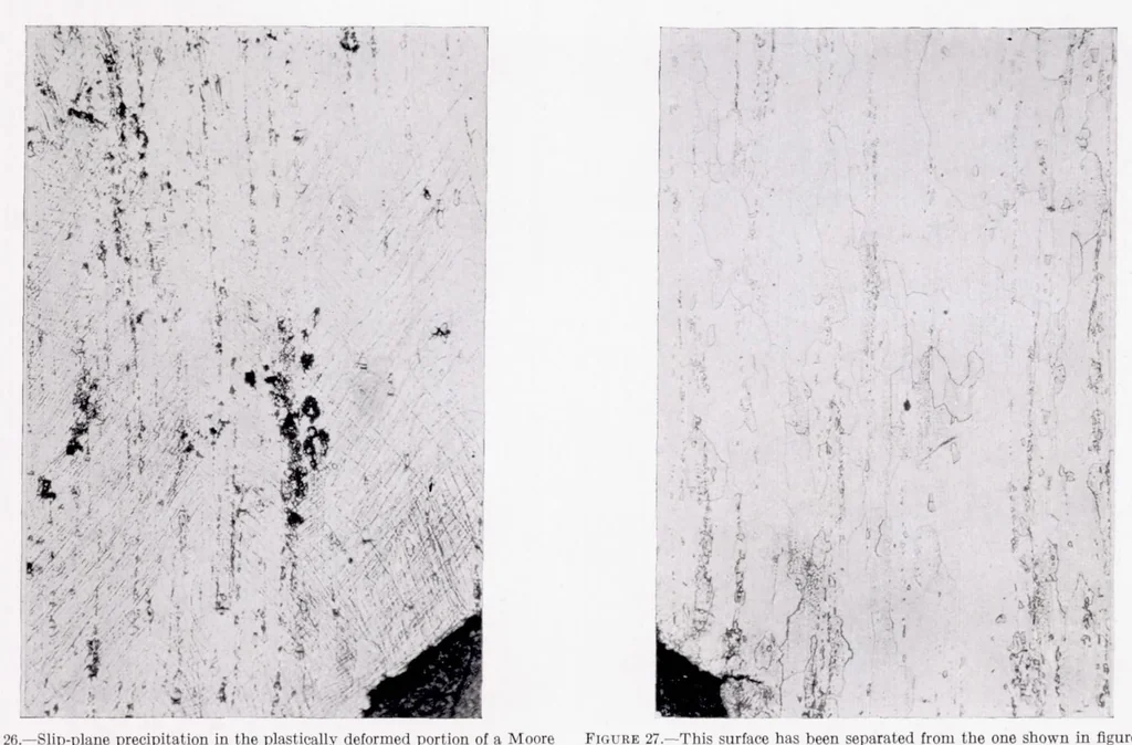 An illustration from Effect of Service Stress on Impact Resistance, X-ray Diffraction Patterns, and Microstructure of 25s Aluminum Alloy, 1939, leaf 20