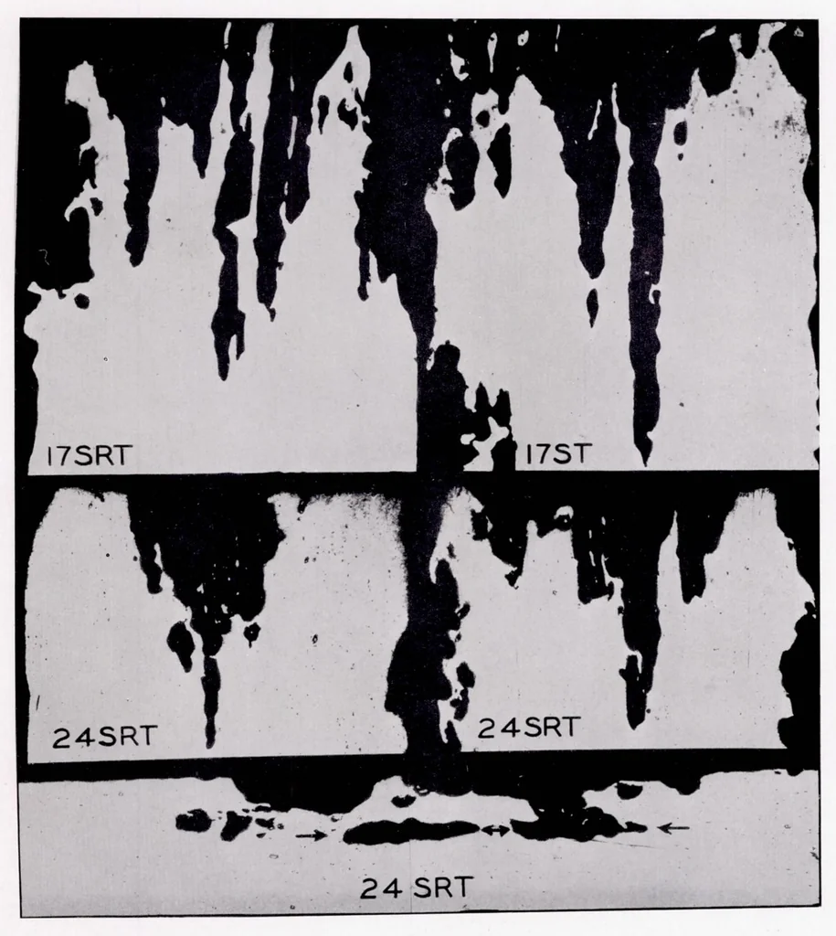 An illustration from The Effect of Continuous Weathering on Light Metal Alloys Used in Aircraft, 1939, leaf 12