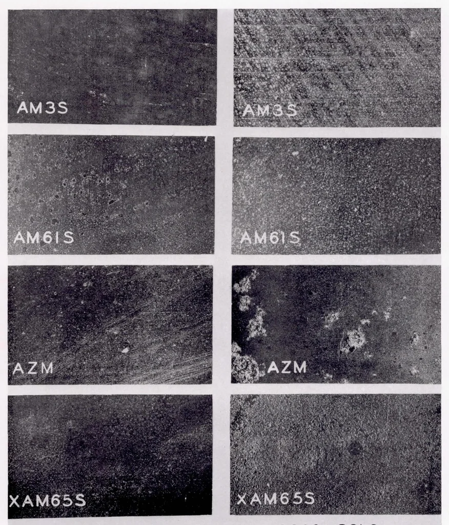 An illustration from The Effect of Continuous Weathering on Light Metal Alloys Used in Aircraft, 1939, leaf 20