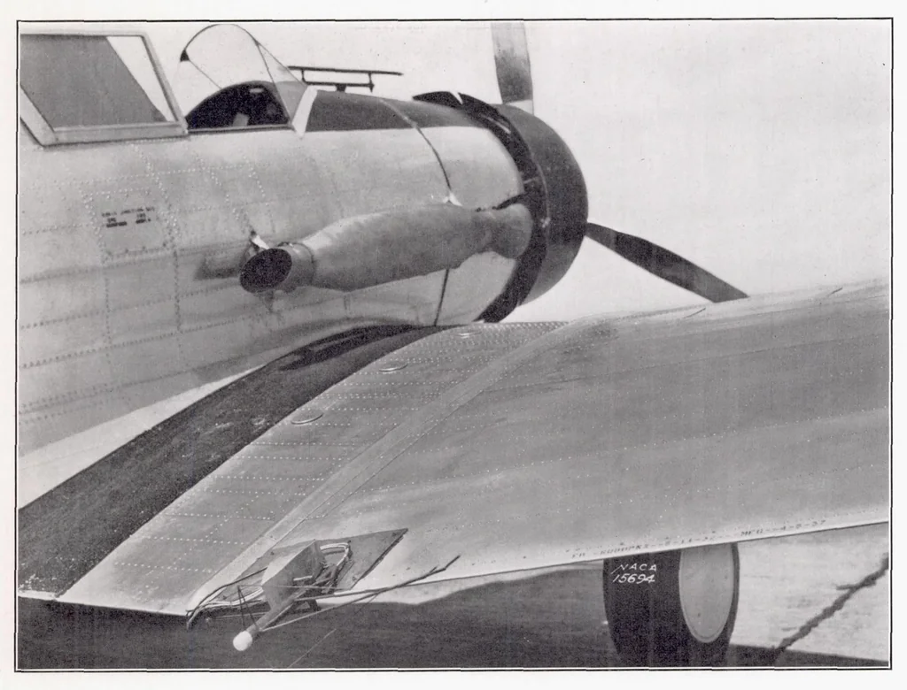 An illustration from Determination of the Profile Drag of an Airplane Wing in Flight at High Reynolds Numbers, 1939, leaf 6