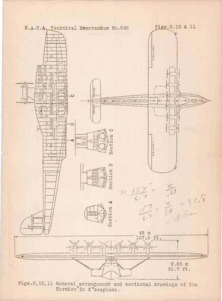 An illustration from Structural Details of the Giant Dornier Seaplane "Do X.", 1930, leaf 28