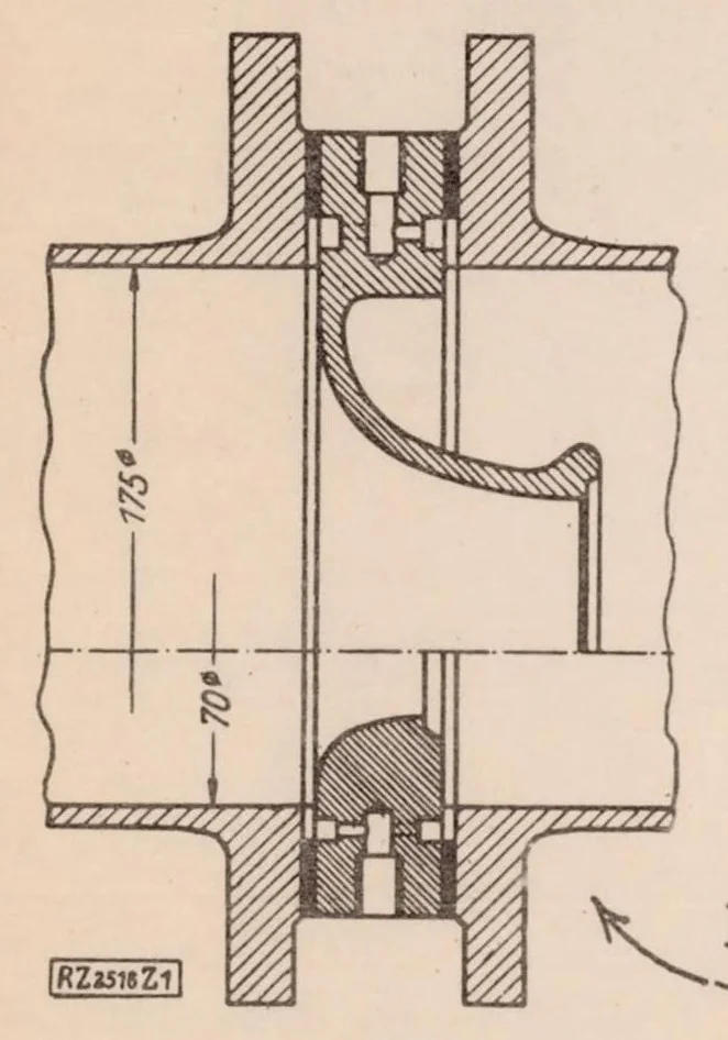 An illustration from Coefficients of Flow of Standard Nozzles, 1930, leaf 8
