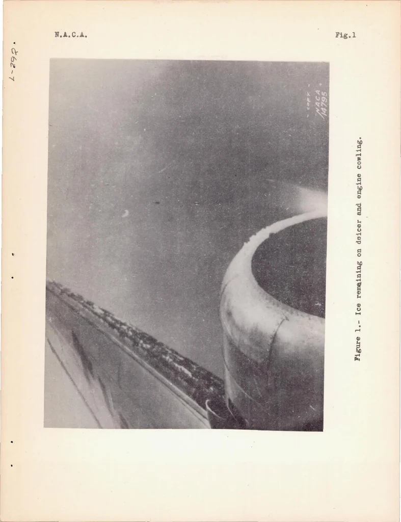 An illustration from Effects of a Simulated Ice Formation on the Aerodynamic Characteristics of an Airfoil, 1938, leaf 4