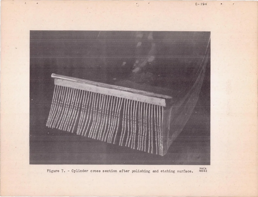 An illustration from Heat-transfer Tests of a Steel Cylinder Barrel with Aluminum Fins, 1939, leaf 22