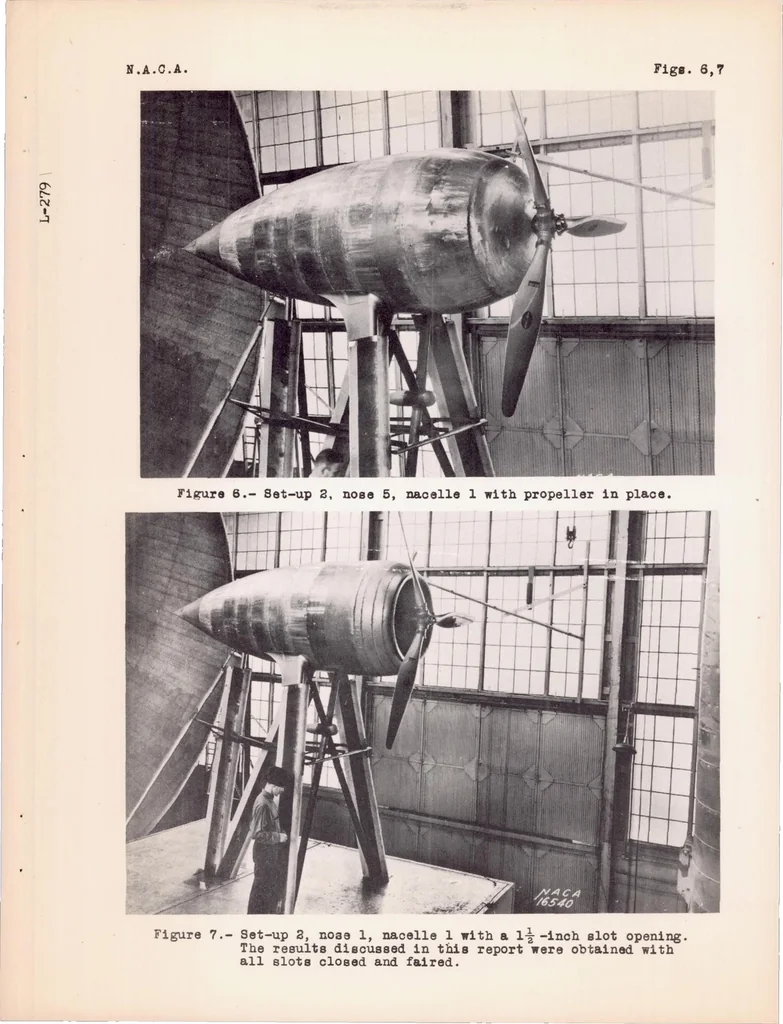 An illustration from The Effect of Streamlining the Aterbody of an NACA Cowling, 1939, leaf 16