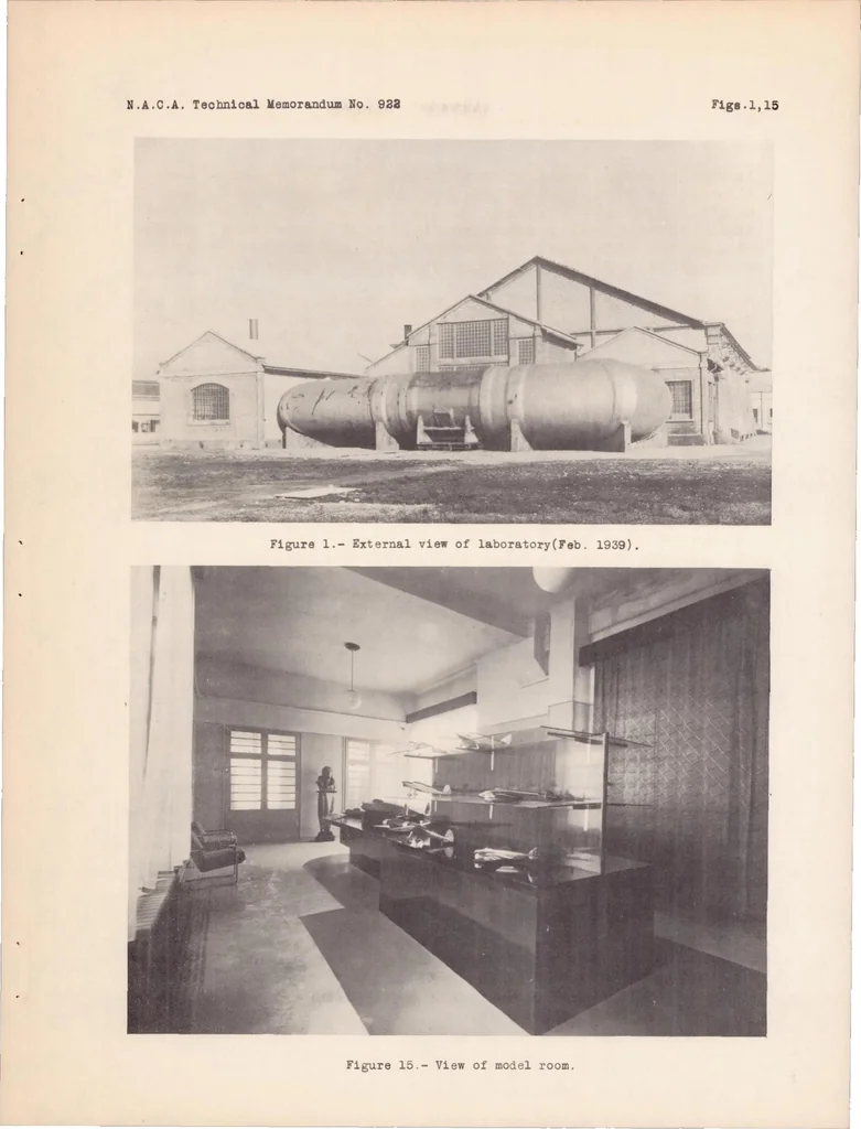 An illustration from The Breda Wind Tunnel, 1939, leaf 7