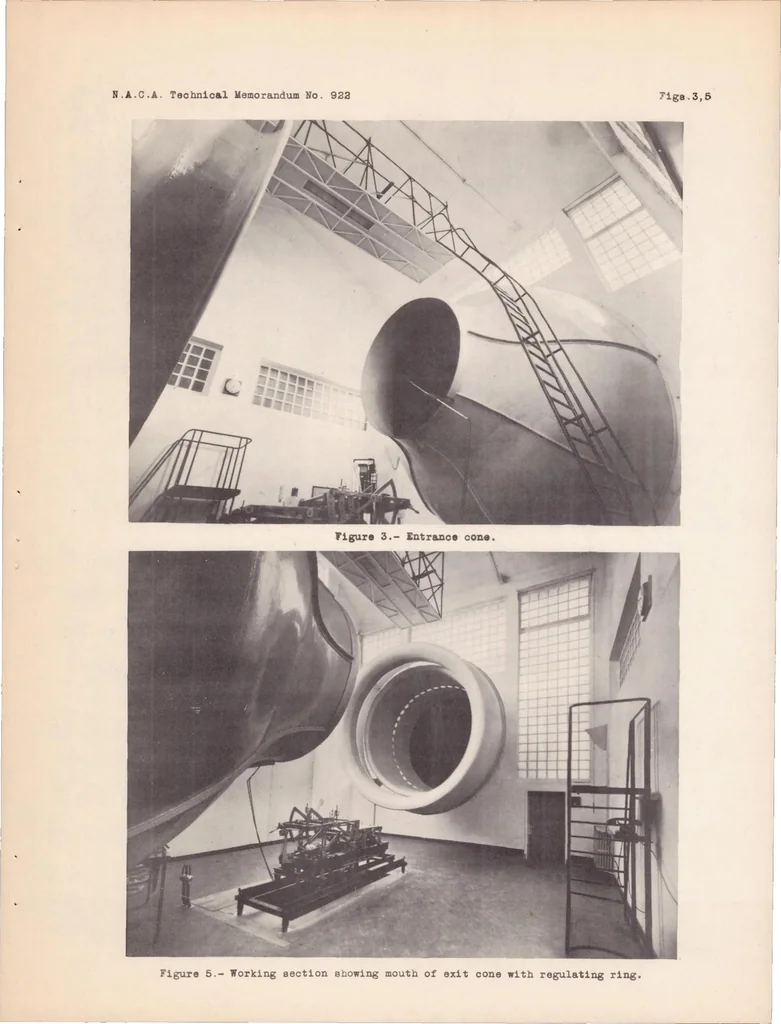 An illustration from The Breda Wind Tunnel, 1939, leaf 9