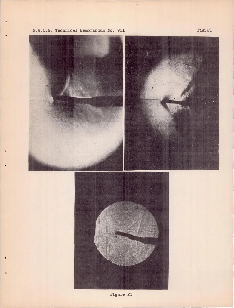 An illustration from Investigations and Experiments in the Guidonia Wind Tunnel, 1939, leaf 28
