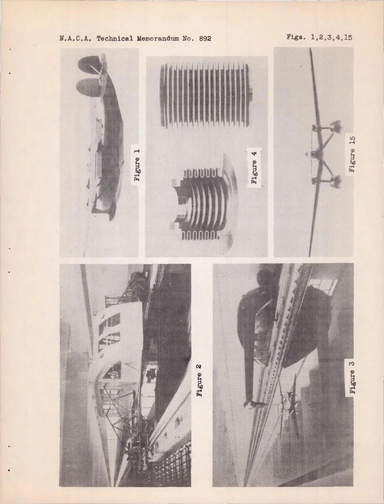 An illustration from Investigations and Tests in the Towing Basin at Guidonia, 1939, leaf 21