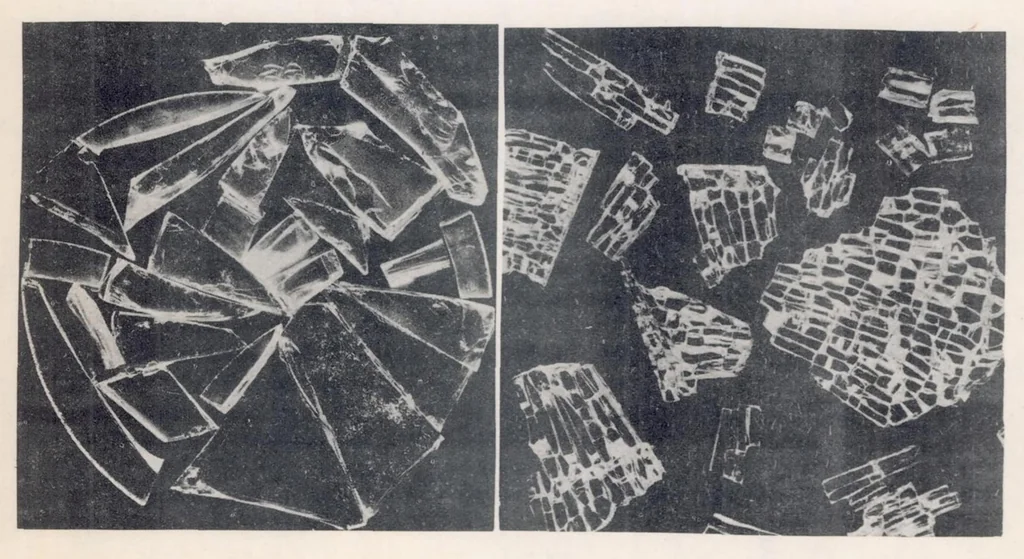 An illustration from Application and Testing of Transparent Plastics Used in Airplane Construction, 1938, leaf 13