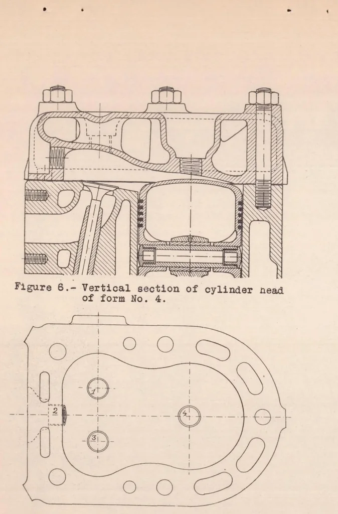 An illustration from Experimental Study of Ignition by Hot Spot in Internal Combustion Engines, 1938, leaf 42