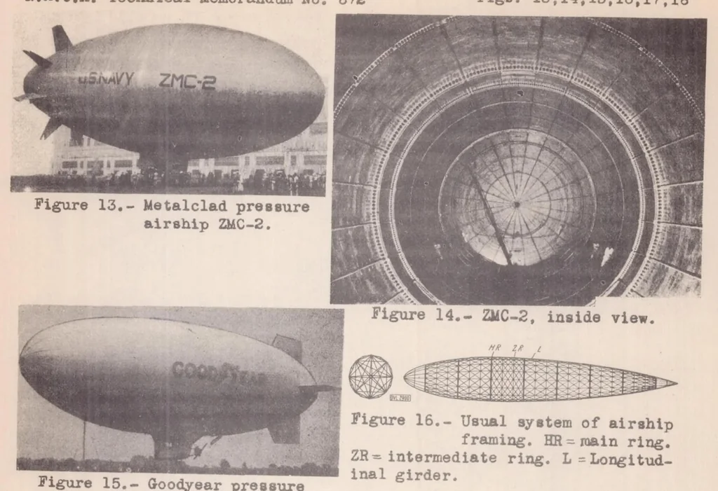 An illustration from The Present Status of Airship Construction, Especially of Airship-framing Construction, 1938, leaf 33