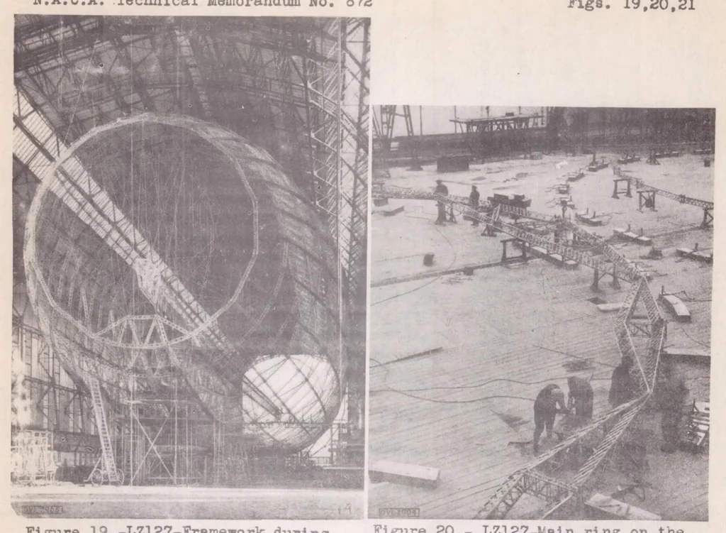 An illustration from The Present Status of Airship Construction, Especially of Airship-framing Construction, 1938, leaf 34