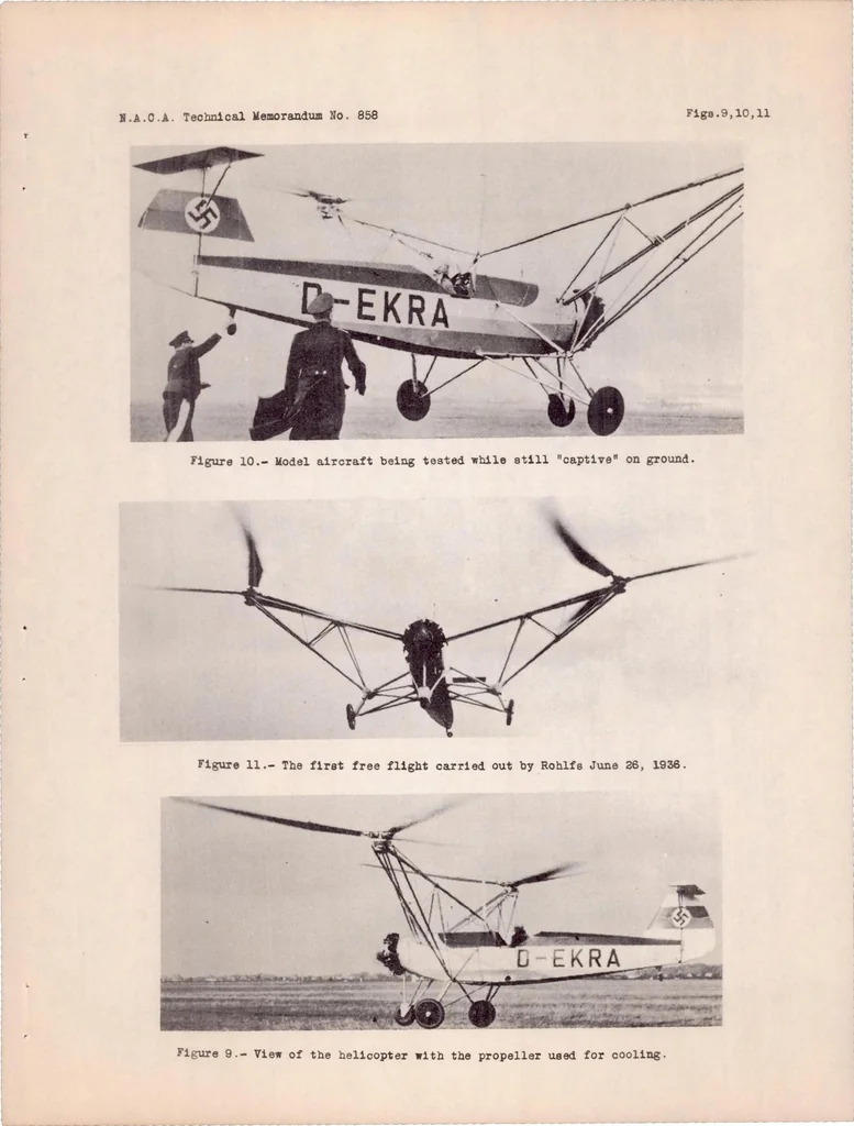 An illustration from The Focke Helicopter, 1938, leaf 22
