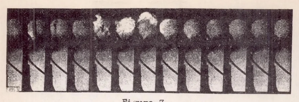 An illustration from Investigation of Ignition and Combustion Processes of Diesel Engines Operating with Turbulence and Air-storage Chambers, 1938, leaf 12