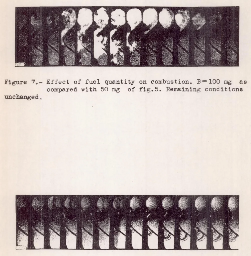 An illustration from Investigation of Ignition and Combustion Processes of Diesel Engines Operating with Turbulence and Air-storage Chambers, 1938, leaf 13