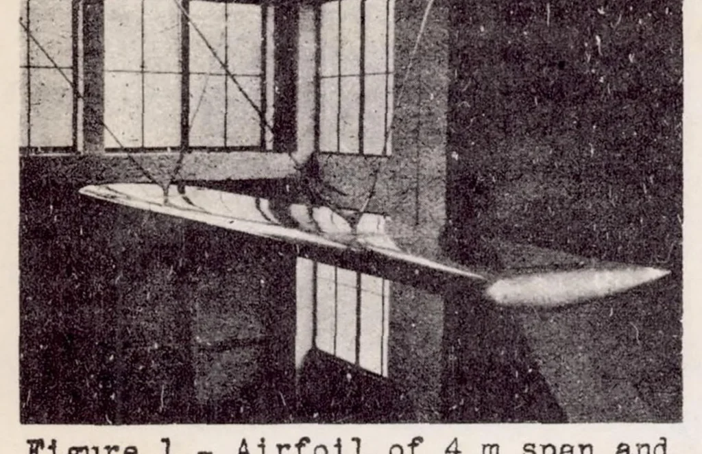 An illustration from Systematic Airfoil Tests in the Large Wind Tunnel of the DVL, 1938, leaf 13
