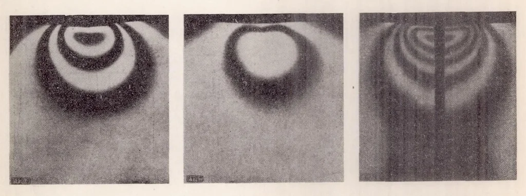 An illustration from The Photoelastic Investigation of Three-dimensional Stress and Strain Conditions, 1937, leaf 15
