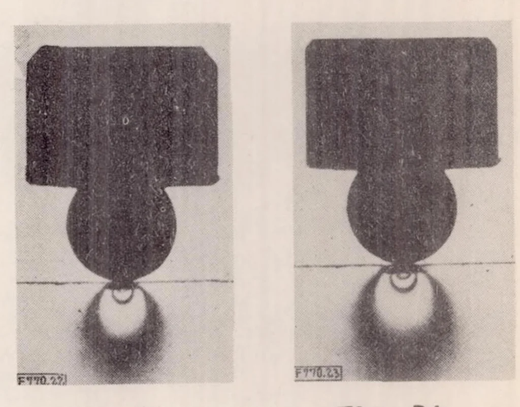 An illustration from The Photoelastic Investigation of Three-dimensional Stress and Strain Conditions, 1937, leaf 17