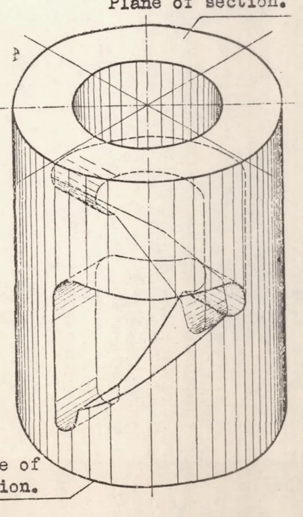 An illustration from Details of the Construction and Production of Fuel Pumps and Fuel Nozzles for the Airplane Diesel Engine, 1936, leaf 12