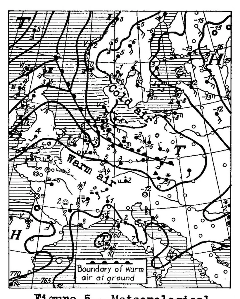 An illustration from The formation of ice on airplanes, 1936, leaf 17