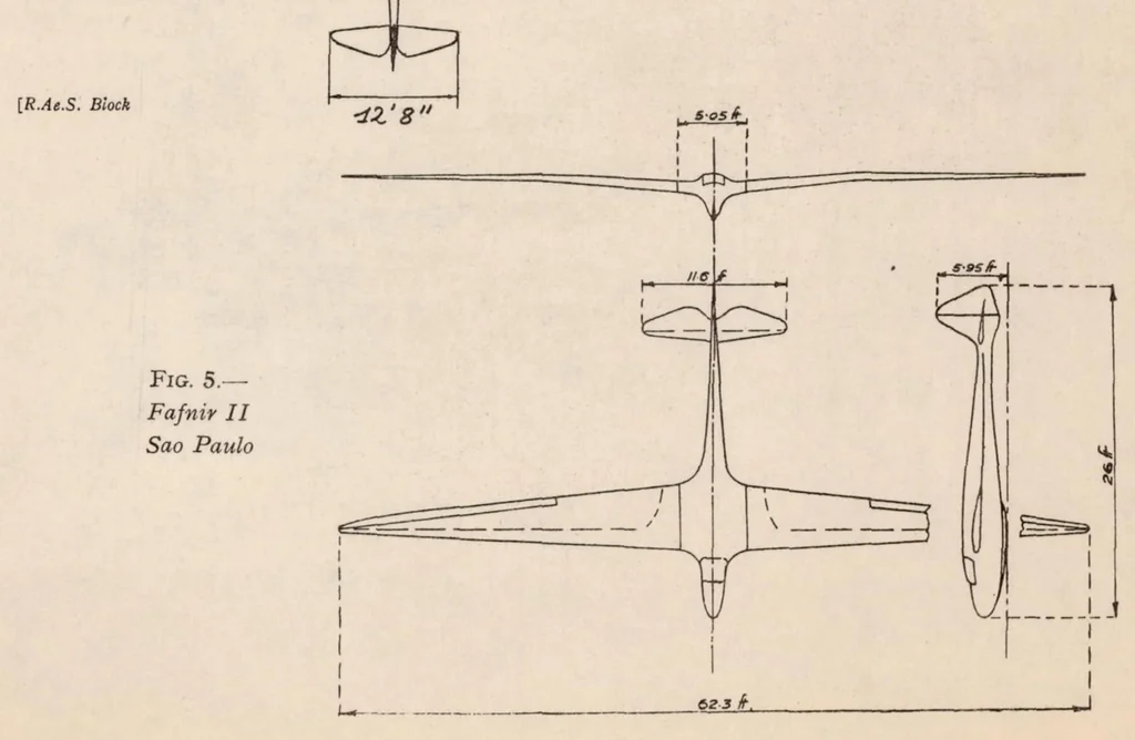 An illustration from Glider Development in Germany : a Technical Survey of Progress in Design in Germany Since 1922, 1935, leaf 15